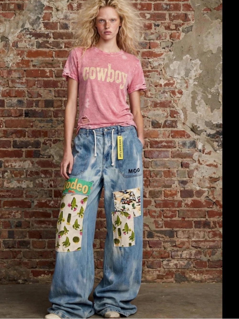 Epic cowgirl baggy jeans